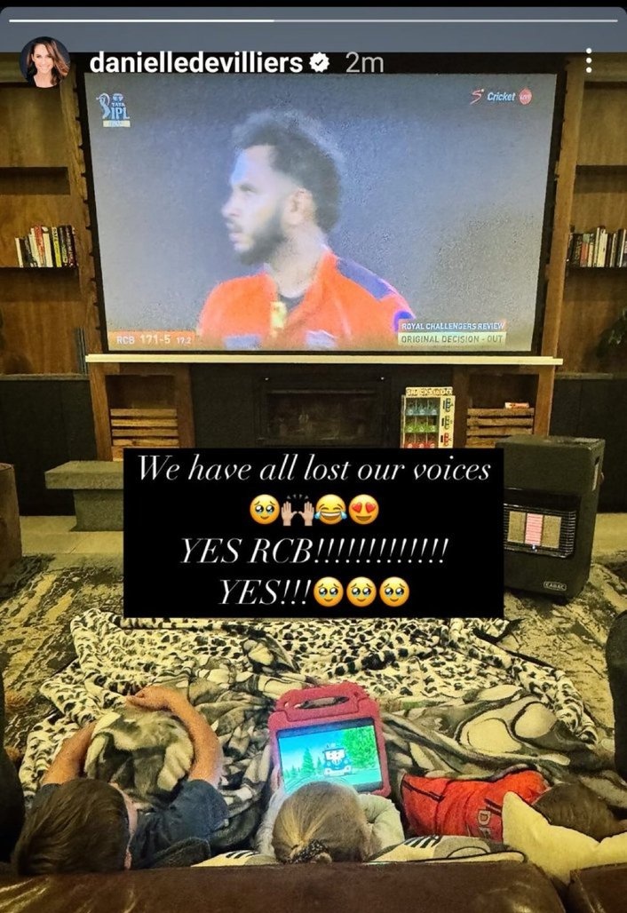 AB de villiers's wife via Instagram 🥺❤️