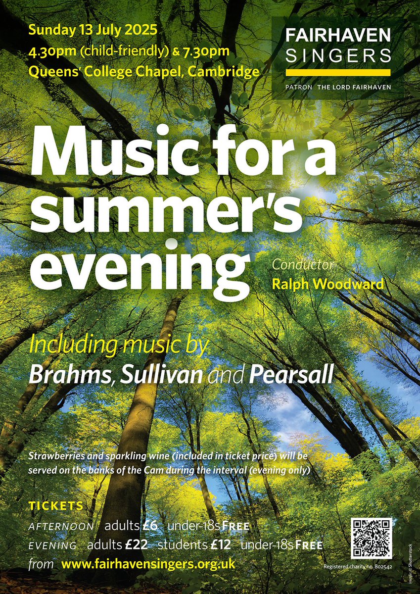 Half term is but a memory, so time to RUSH to get tickets for the summer concerts. They *will* sell out (fingers crossed)…

fairhavensingers.org.uk/buy/tickets/