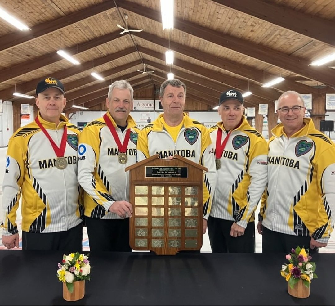 We’re featuring 10 of our favourite MB curling moments of the season — in no particular order 🌟

Today we’re highlighting Team Neufeld’s Canadian Masters Curling Championship win! 🍁

Team Neufeld includes Randy Neufeld, Dean Moxham, Peter Nicholls, Dale Michie &amp; Larry Borus 🏆
