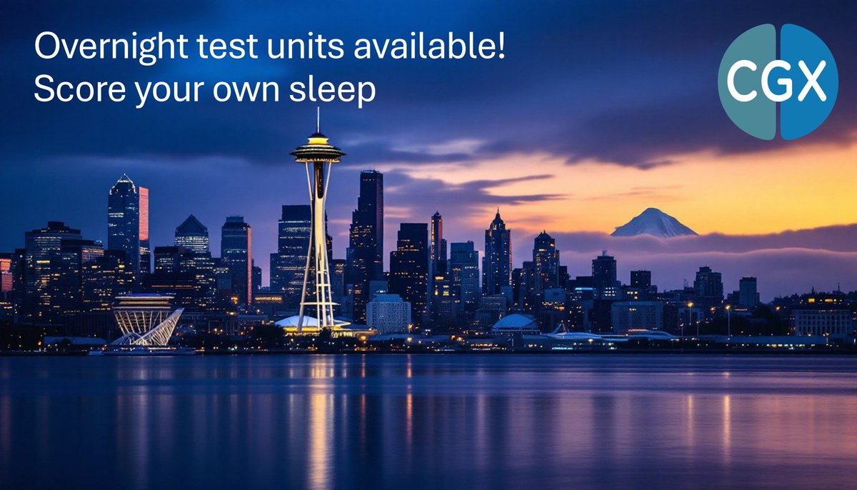 CGXsystems's tweet photo. Headed to #SLEEP2025?

Try our breakthrough EEG sleep system—for one night, on yourself!

 💡 High-quality signals
 🛌 All-night comfort
 📊 Validated sleep staging
🔁 Limited demo units available!

📍 Booth 444 | June 9–11 | Seattle

 #EEG #SleepResearch #Wearables #Neurotech https://t.co/LTFiRxuSM2