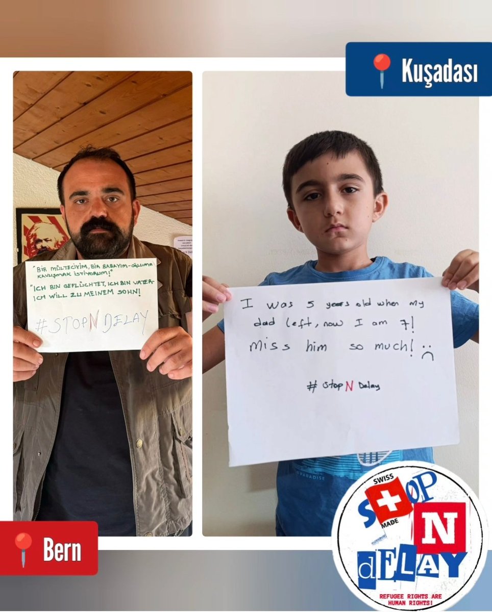 StopNDelayCH's tweet photo. Civan, 2 yıldır görmediği babasına ve onun gibi bekleyen arkadaşlarına Kuşadası'ndan selam gönderdi. 

#StopNDelay https://t.co/95mFmUZ7cr