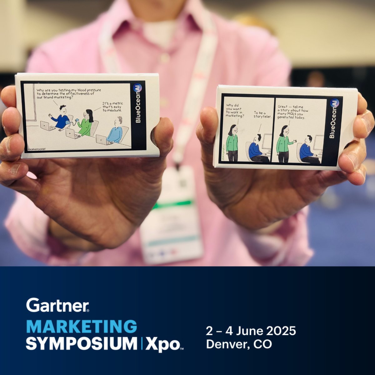 BlueOcean (@blueoceanai) on Twitter photo When storytelling gets reduced to spreadsheeting…
We teamed up with <a href="/tomfishburne/">Tom Fishburne</a> to bring some marketing truth (and minty freshness) to #GartnerMKTG.
Find us at Booth 421 and grab a pack.
Built by BlueOceanAI, for marketers who get it.
#AgenticAI #Marketoonist When storytelling gets reduced to spreadsheeting…
We teamed up with <a href="/tomfishburne/">Tom Fishburne</a> to bring some marketing truth (and minty freshness) to #GartnerMKTG.
Find us at Booth 421 and grab a pack.
Built by BlueOceanAI, for marketers who get it.
#AgenticAI #Marketoonist