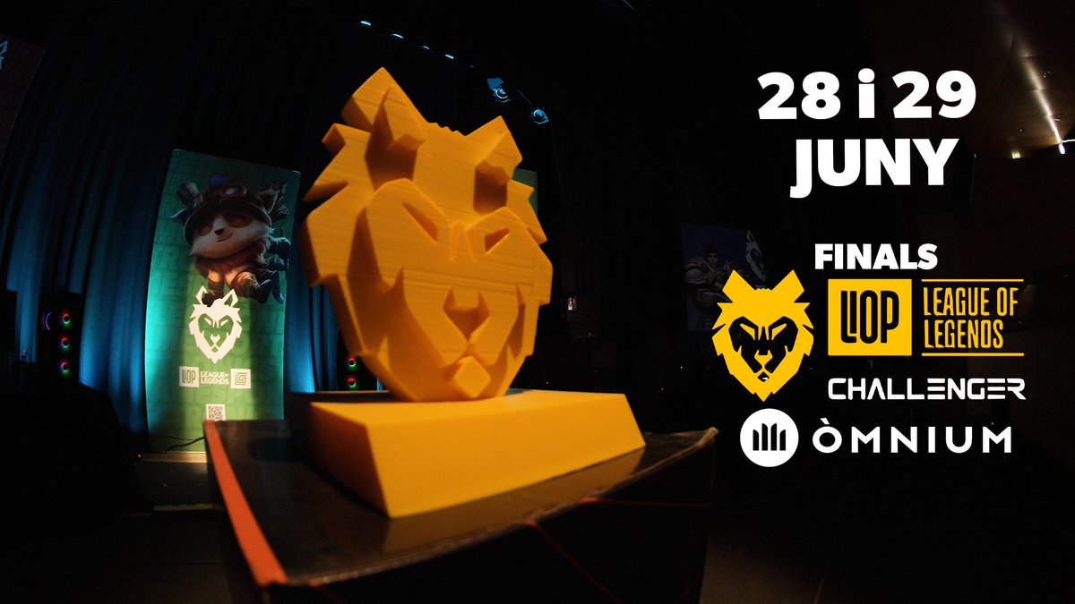 Gamesports Electrònics (@gamesportselect) on Twitter photo 🚨 LA NOTÍCIA QUE TOTS ESTÀVEU ESPERANT 🚨
📅 Reserveu el cap de setmana del 28 i 29 de juny:
Les finals presencials de la LIOP <a href="/omnium/">Òmnium Cultural</a> Challenger seran llegendàries! 🔥🐺
💥 Demà revelarem el lloc en directe a partir de les 19:30h, però durant el dia us deixarem pistes 🚨 LA NOTÍCIA QUE TOTS ESTÀVEU ESPERANT 🚨
📅 Reserveu el cap de setmana del 28 i 29 de juny:
Les finals presencials de la LIOP <a href="/omnium/">Òmnium Cultural</a> Challenger seran llegendàries! 🔥🐺
💥 Demà revelarem el lloc en directe a partir de les 19:30h, però durant el dia us deixarem pistes