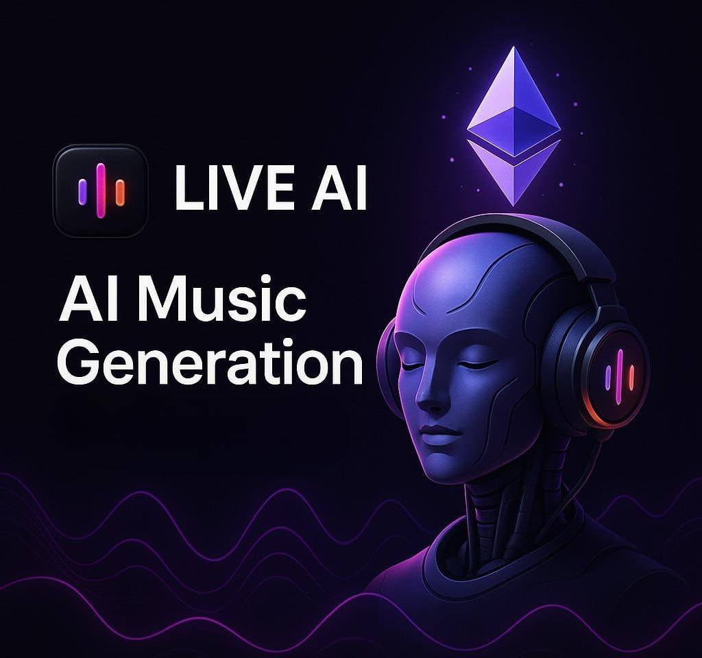 mon_nan55f's tweet photo. @jayson_casper Why scroll through stock music when you can generate the exact vibe you need? That’s the LIVE AI edge. 🎼 #AItools #LIVEAI @liveaieth https://t.co/2uryRu4SO4