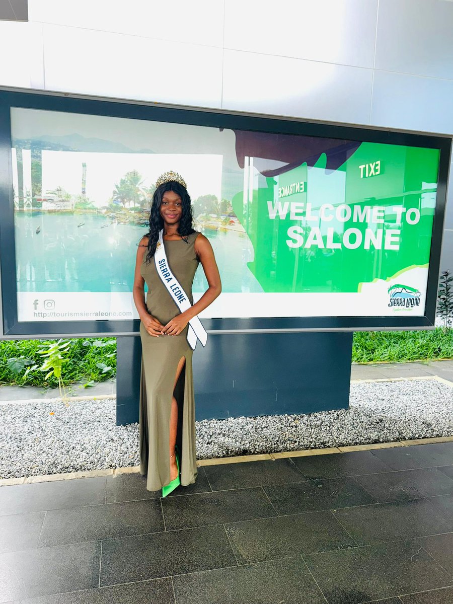 MissSL_Limited's tweet photo. Miss Sierra Leone 2025 - Lachaeveh A.K. Davies safely landed on the shores of Sierra Leone. 

Thank you India for your kind hospitality, Home sweet Home.

#MissSierraLeone2025
#HomeSweetHome
#72MissWorld 
#ThankYou https://t.co/xAZi5yRPKm