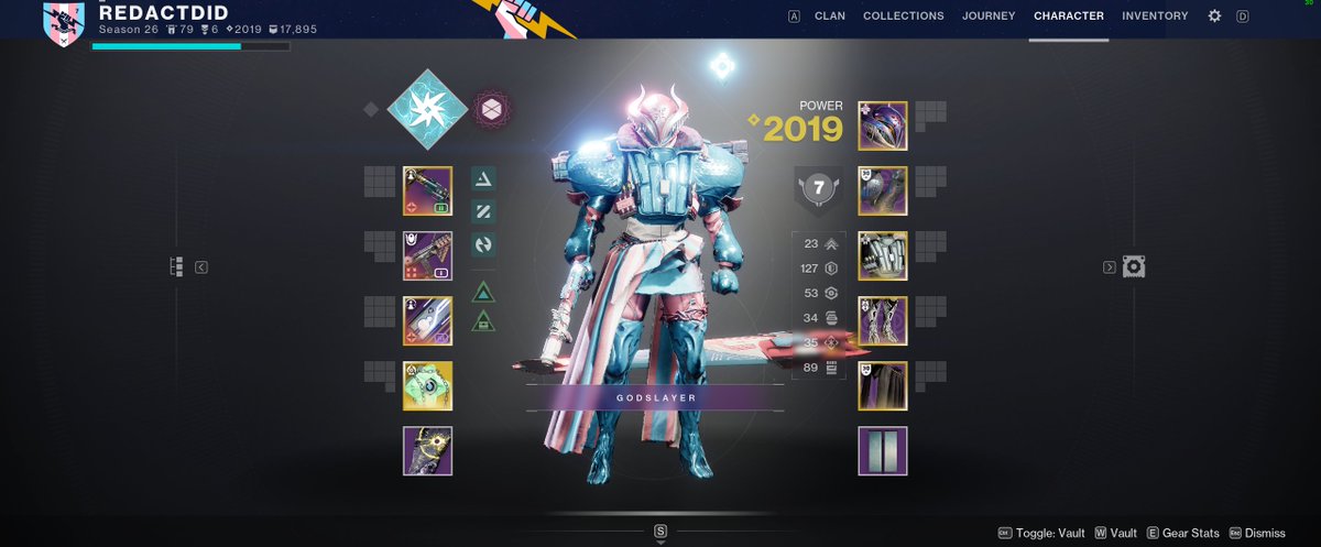 REDACTDID's tweet photo. if you dont like the pride shader bundle, dont buy it. its not that hard.
happy pride everyone! #trans #destiny2 #PrideMonth https://t.co/ONStmSX8tN