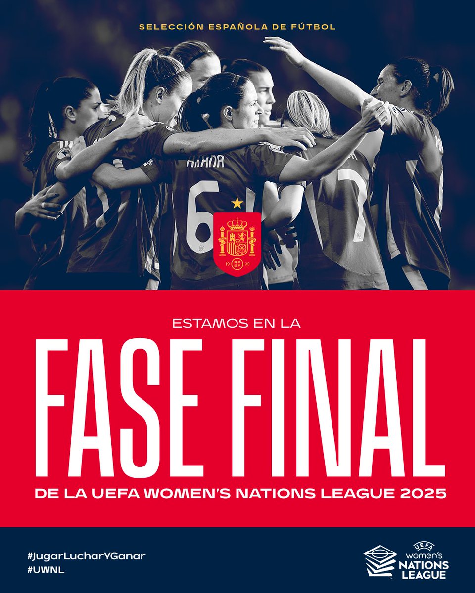 Con ambición.
Dificultades.
Y con trabajo. Mucho trabajo.

🙌 ¡ESPAÑA LUCHARÁ POR REVALIDAR LA #UWNL! 🙌

𝗟𝗼 𝗱𝗲 𝗲𝘀𝘁𝗲 𝗲𝗾𝘂𝗶𝗽𝗼 𝗲𝘀 𝘁𝗿𝗲𝗺𝗲𝗻𝗱𝗼.

#UWNL | #JugarLucharYGanar