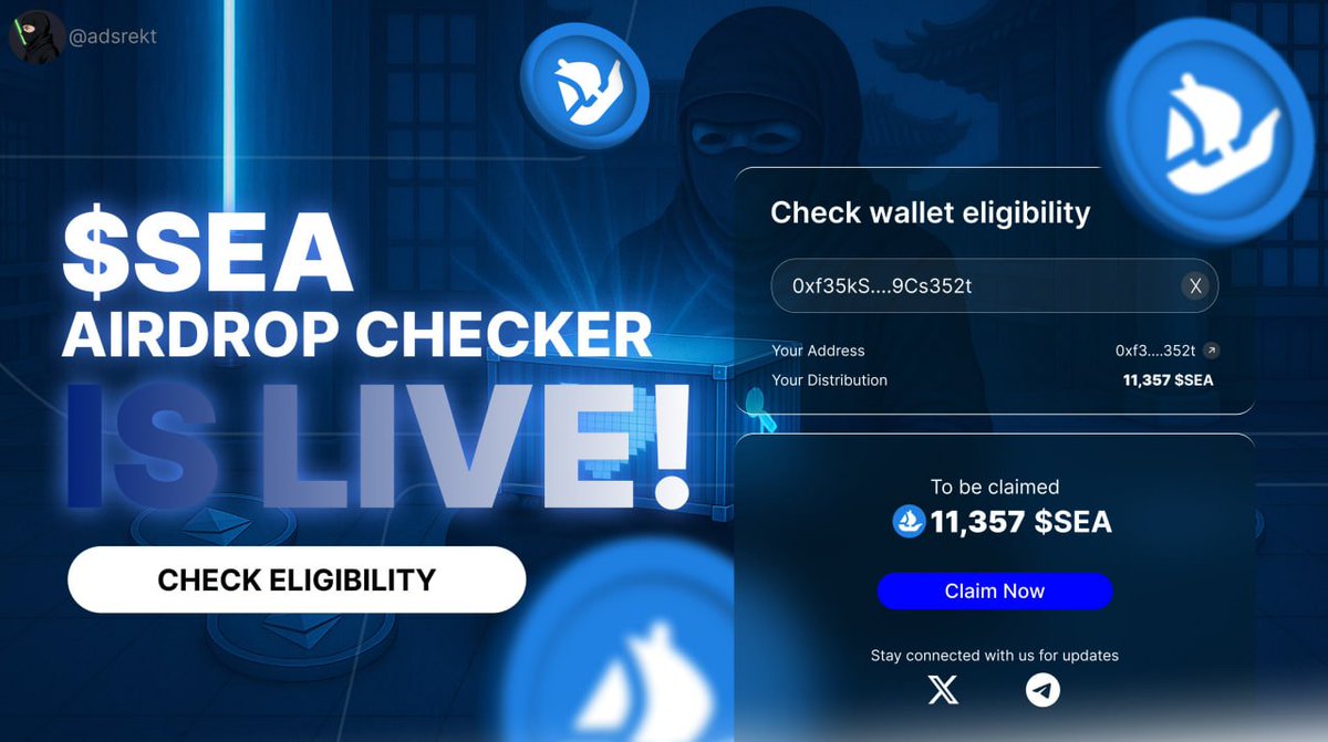 WriitersHub's tweet photo. BY👉@Opensea
$TRUMP $ME #NFT $USDC $USDT $BLUR $AVAX $OP $MATIC $POL $ARB $SUI $BNB $ETH

Opensea unexpectedly started Airdrop points $SEA for all crypto users 🪂

Join here:
➡️ https://t.co/17FzJV1eMG

🚀Use my referral: "Vapor2"

-Link your Twitter and Discord

Sails up ⛵️ https://t.co/6aQcTinpd9