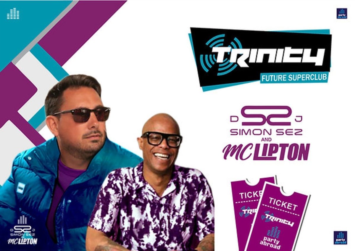 partyabroaduk's tweet photo. Tomorrow is the first Trinity event of 2025 ! Don't miss out on an amazing performance from Simon Sez and Mc Lipton at Future Superclub !
#Kavos2025 #Trinity2025 #KavosNightLife https://t.co/H9ofRBrbOw