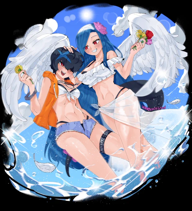 Dizzy and Unika from Guilty Gear: