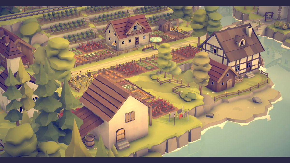 smallbutspacey's tweet image. Putting the finishing touches on my first Islands &amp;amp; Trains project! Love all the little details, especially the gardens and critters.  🌾🐑

Video tour coming tomorrow!
@Just_Game_Dev