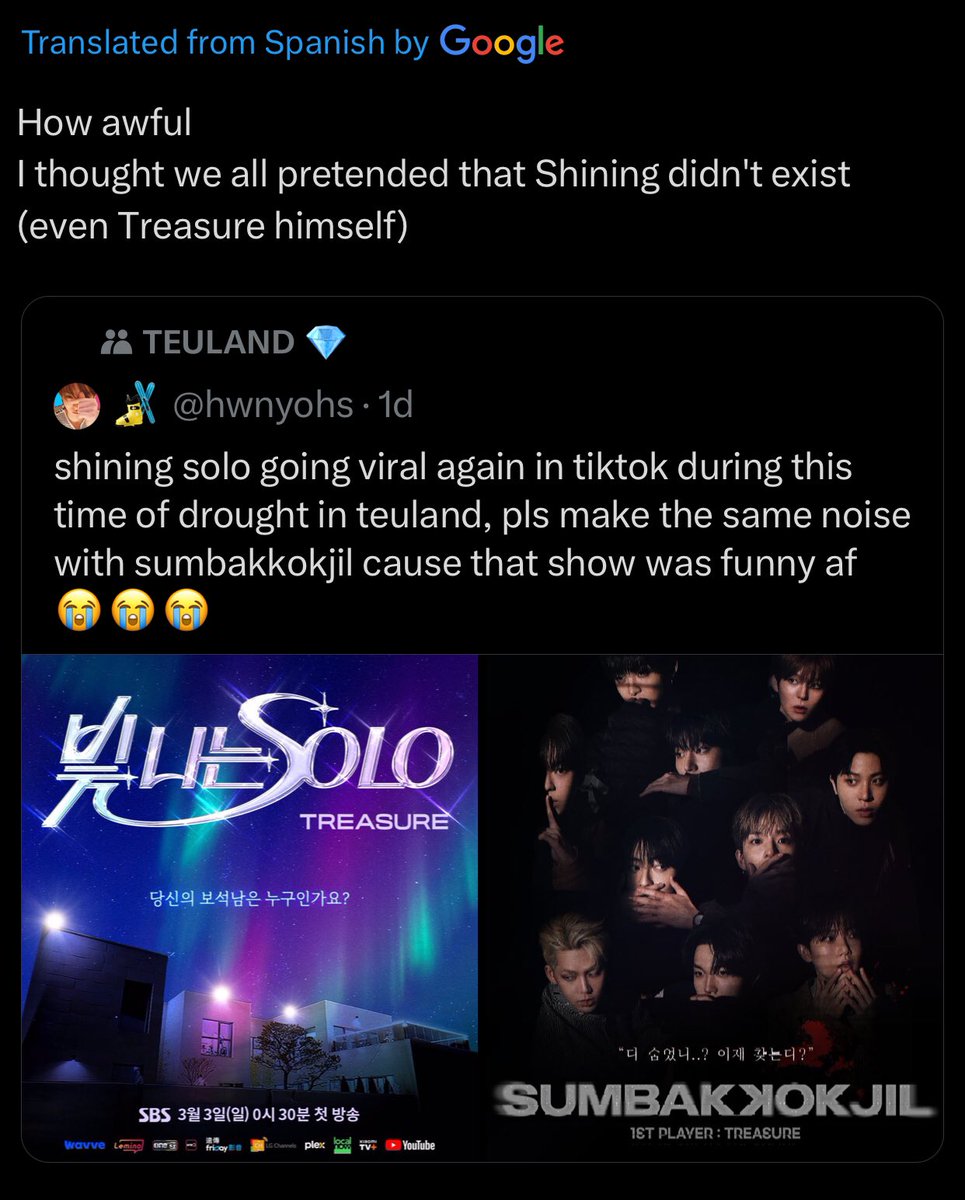 teusoju's tweet photo. this shinsol hate….. imo that queen was quite the best reality show made for treasure, no one speaks ill about her omg https://t.co/mUS8o5knmK