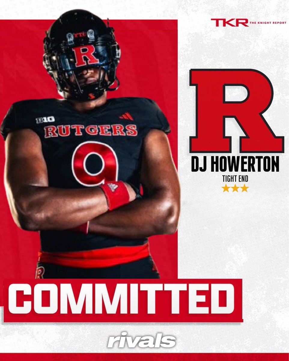 Rutgers Scarlet Knights | The Knight Report (@rutgersrivals) on Twitter photo ⚔️COMMIT ALERT⚔️
2026 <a href="/grimsleyfb/">Grimsley Football</a> TE DJ Howerton (<a href="/HowertonDj/">Dj Howerton</a>) commits to Rutgers Football!
👉 tinyurl.com/HowertonRU ⚔️COMMIT ALERT⚔️
2026 <a href="/grimsleyfb/">Grimsley Football</a> TE DJ Howerton (<a href="/HowertonDj/">Dj Howerton</a>) commits to Rutgers Football!
👉 tinyurl.com/HowertonRU