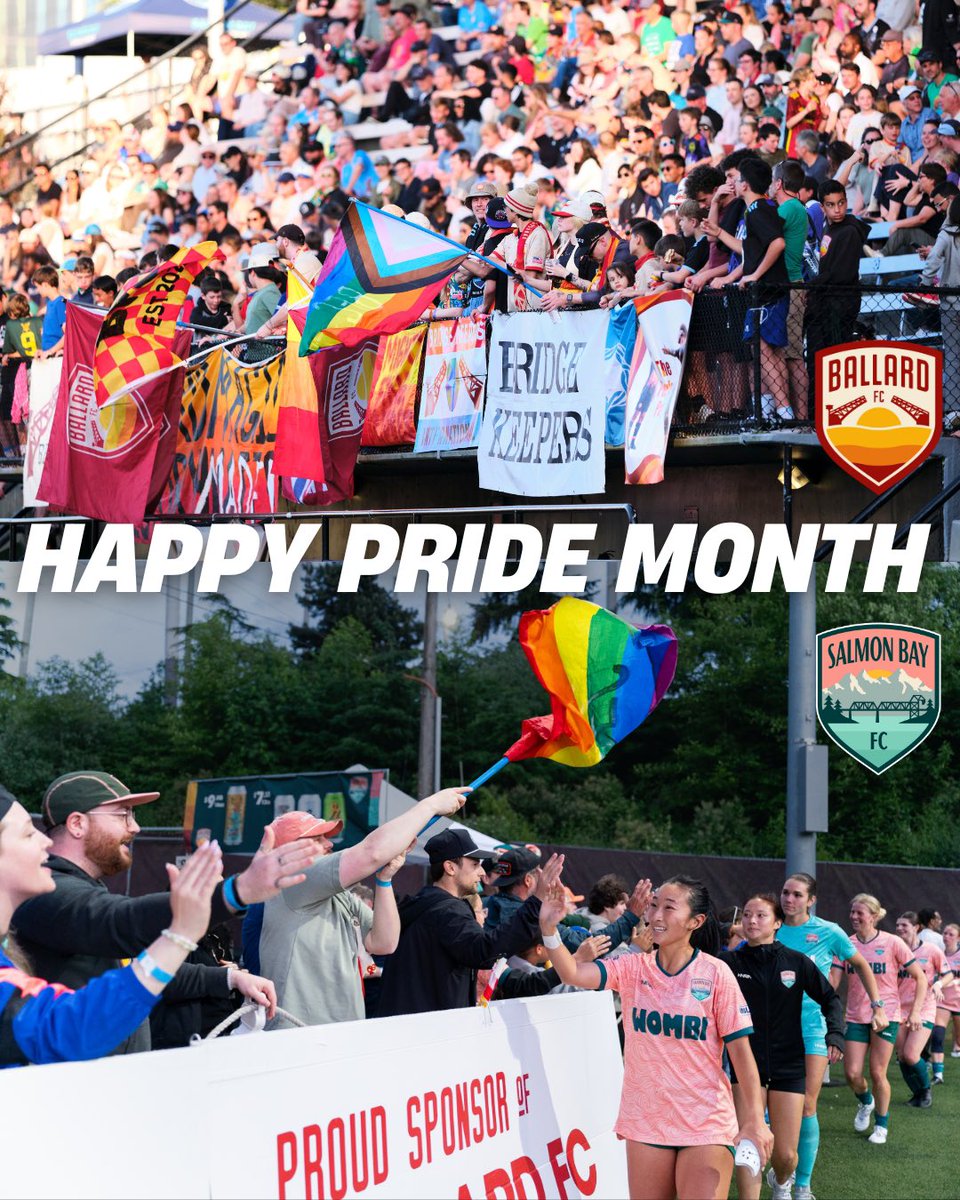 Salmon Bay FC (@salmonbayfc) on Twitter photo Happy PRIDE! 🌈
At this organization, we proudly support & celebrate our LGBTQIA+ community—not just during Pride Month, but all year long.
We're honored to have been part of the 2024 Play Proud cohort with <a href="/CommonGoalOrg/">Common Goal</a>, alongside other incredible Seattle soccer organizations Happy PRIDE! 🌈
At this organization, we proudly support & celebrate our LGBTQIA+ community—not just during Pride Month, but all year long.
We're honored to have been part of the 2024 Play Proud cohort with <a href="/CommonGoalOrg/">Common Goal</a>, alongside other incredible Seattle soccer organizations