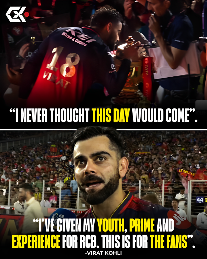 “Never thought this day would come” 😭

Virat Kohli after winning the IPL trophy 🔴🏆

#RCBvPBKS #eesalacupnamdu
