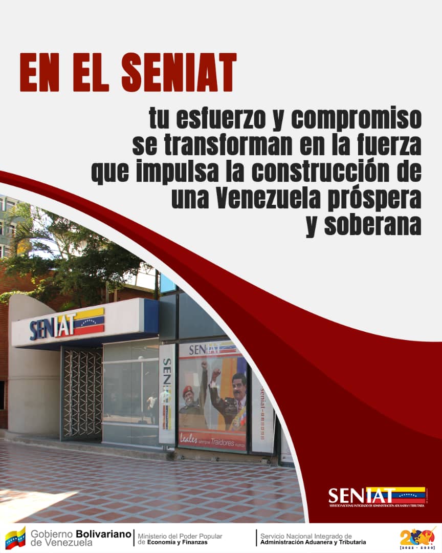 SENIAT_Oficial's tweet photo. Juntos, consolidamos el futuro que queremos.

¡Somos un solo corazón construyendo la patria!
 🇻🇪❤️

#DesarrolloNacional  #Venezuela #Impuestos #ISLR #NicolasMaduro #SENIAT https://t.co/WCv09z2HbJ