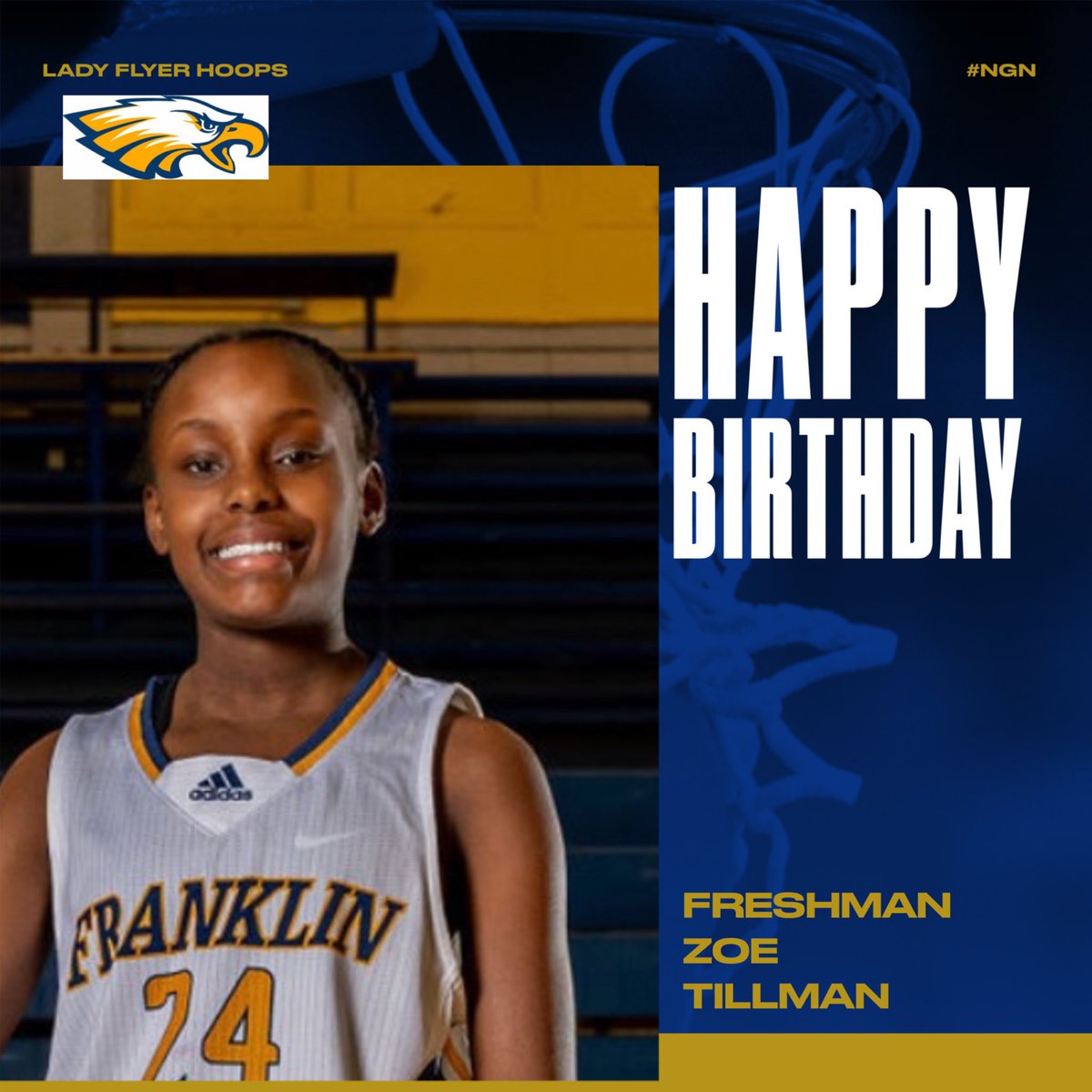 Double Happy Birthday wishes out to 2025 Grad #41 Maleric Walton &amp; Freshman Zoe Tillman! #NGN