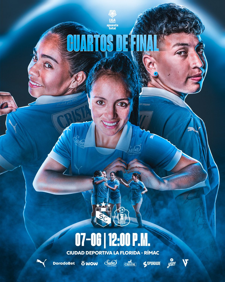 Cuartos de final: MODO ACTIVADO ⚔️

Este sábado 07 de junio a las 12:00 p.m., las Celestes buscarán su clasificación a semifinales.

¡A darlo todo! 💪

#SCfem
#FuerzaCristal