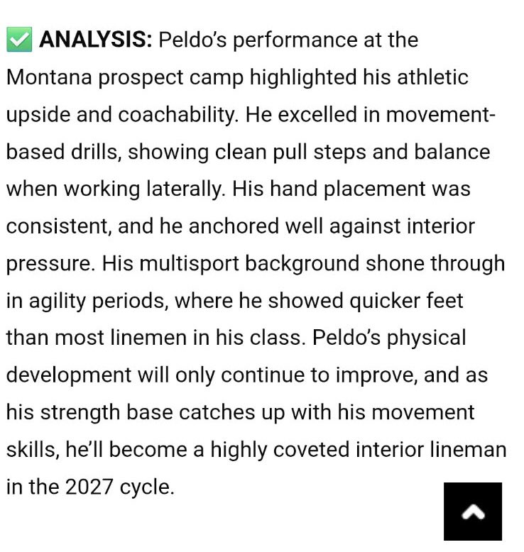 Fischer Peldo (@fischerpeldo) on Twitter photo Thank you <a href="/sixstarfootball/">Six Star Football | PLUS+</a> for the write up about my performance at <a href="/MSUBobcats_FB/">Montana State Football</a> camp! 😼<a href="/TheRightCats/">Montana State Football Recruiting</a> <a href="/CoachSmith59/">Matthew Smith</a> <a href="/jmmoser613/">Jesse Moser</a> <a href="/seanmat10/">Sean Chambers</a> <a href="/coach_sterbick/">Pete Sterbick</a> <a href="/bvigen/">Brent Vigen</a> <a href="/coach_jayOh23/">Coach Jody Owens</a> <a href="/jake_duse/">Jake Dusenbury</a> Thank you <a href="/sixstarfootball/">Six Star Football | PLUS+</a> for the write up about my performance at <a href="/MSUBobcats_FB/">Montana State Football</a> camp! 😼<a href="/TheRightCats/">Montana State Football Recruiting</a> <a href="/CoachSmith59/">Matthew Smith</a> <a href="/jmmoser613/">Jesse Moser</a> <a href="/seanmat10/">Sean Chambers</a> <a href="/coach_sterbick/">Pete Sterbick</a> <a href="/bvigen/">Brent Vigen</a> <a href="/coach_jayOh23/">Coach Jody Owens</a> <a href="/jake_duse/">Jake Dusenbury</a>