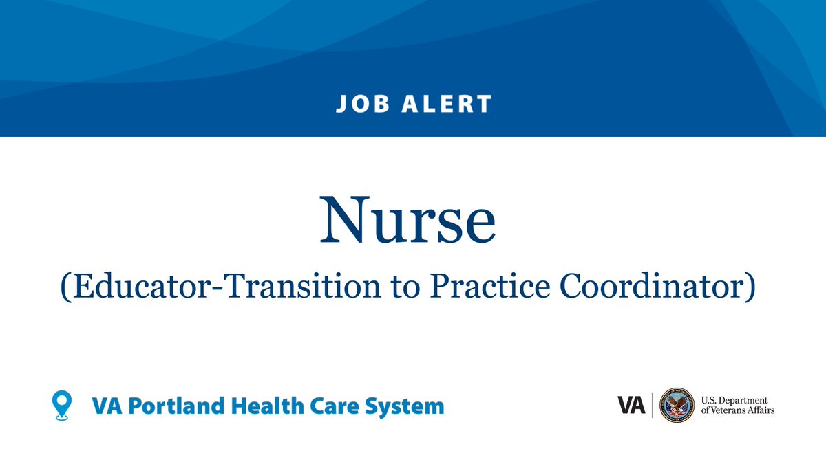 Are you looking for a part-time nursing position? Check out this Nurse Transition to Practice (RNTTP) Program Coordinator Registered Nurse position—and apply before June 11: usajobs.gov/job/837686600