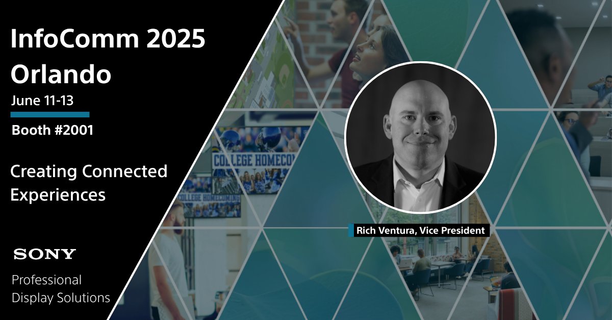 SonyProUSA's tweet image. #TeamSony's @TheRichVentura spoke to @AVTechnologyMag on how we'll be "Creating Connected Experiences" at #InfoComm! Read the full article here and visit booth 2001 to speak to us about how you can elevate your #AV experiences: bit.ly/3T2tNcf #proAV #avtweeps
