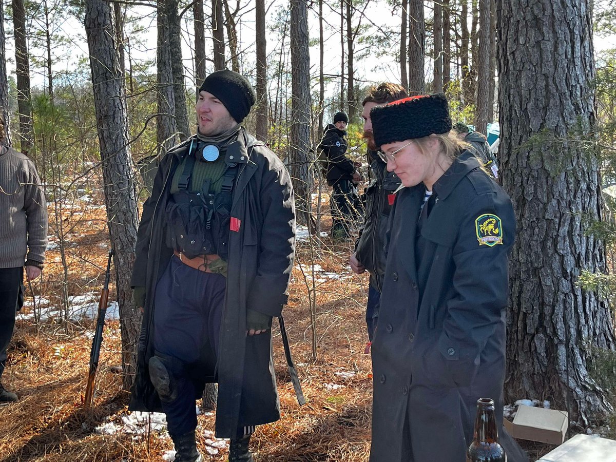 itisstovie's tweet photo. Still missing the bandit squad and the lore we made even if we had to dodge chubsuckers @IrradiatedEvent’s STALKER larp.

#Stalker2 #stalker2heartofchornobyl #stalker #larp #cosplay https://t.co/7rQNYh5Ou8