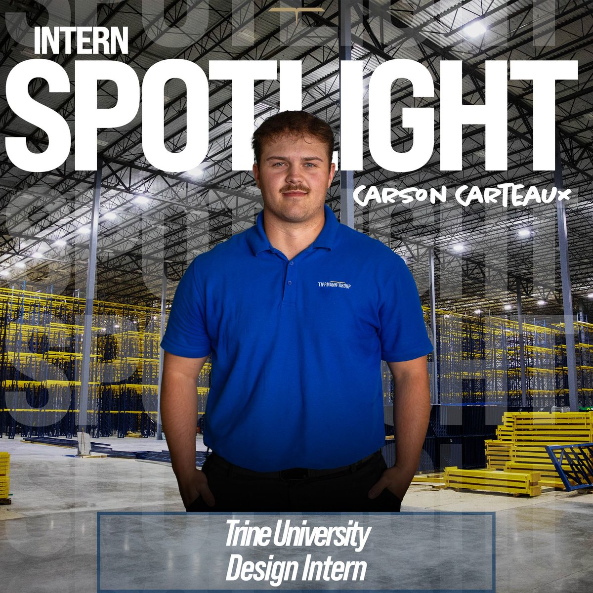 In our second edition of Intern Spotlights, we have Carson Carteaux! 😁

Carson is studying Design Engineering Technology with a Master of Business Administration at <a href="/TrineUniversity/">Trine University</a>

#fortwayne #coldstorageconstruction #construction #coldstorage #designbuild