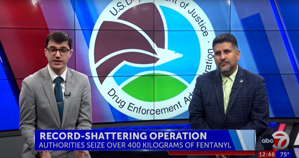 #ICYMI, Public Information Officer Carlos Briano recently spoke with <a href="/courier_michael/">Michael Courier</a> of <a href="/KVIAABC7News/">KVIA ABC-7 News</a> about the DEA's largest fentanyl pill seizure in its history, which happened locally here in Albuquerque.
youtu.be/W_oxGMh8-sA?si…