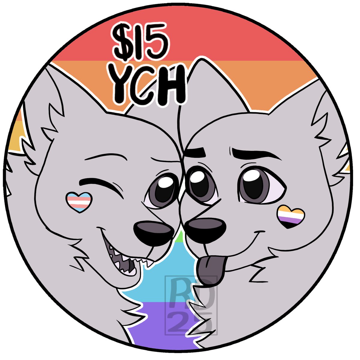 FreeRhfills's tweet photo. $15 pride YCHs!

Can be any species, gender, or flag(s)! Cheek hearts can be removed if requested. 

PayPal or Venmo for payments 

DM or comment if interested thank you 🥰 (DMs only if you're serious) https://t.co/lmNx8uHsnO