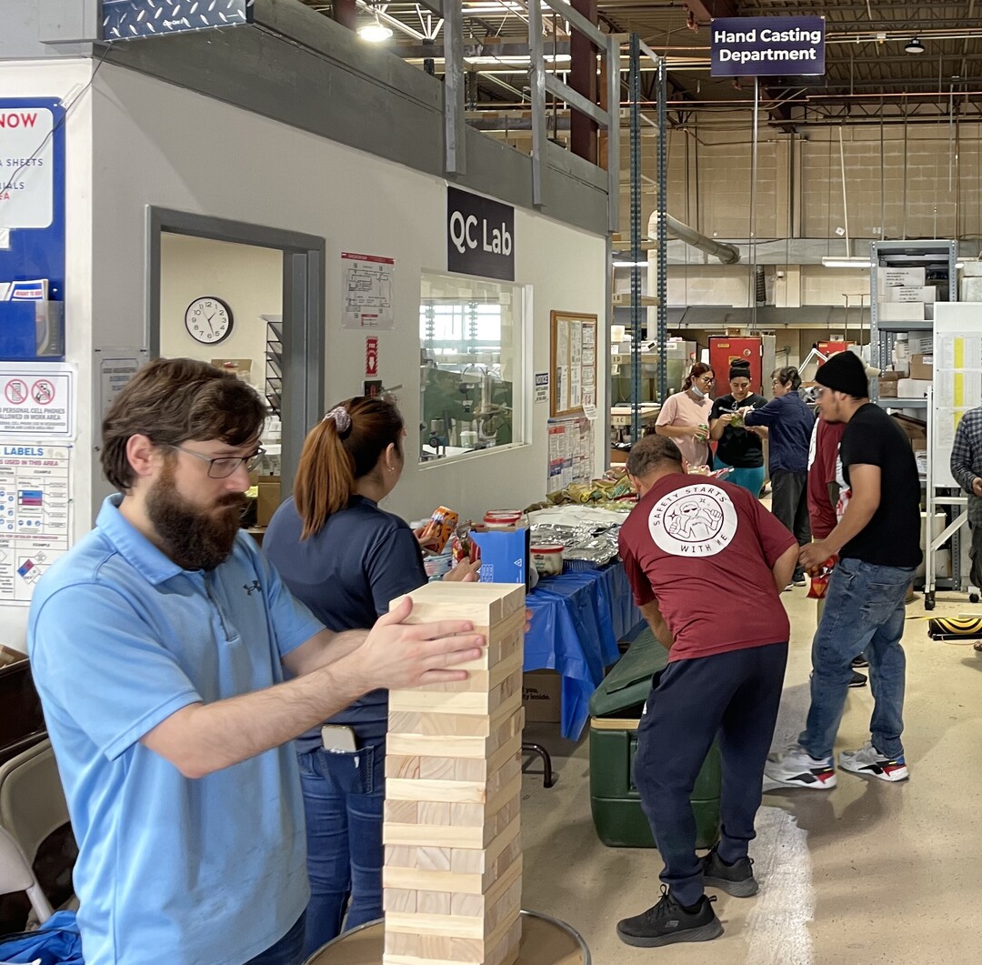 MearthanePC's tweet image. Kicked off summer with a Memorial Day BBQ at our Odenton, MD facility! 🍔🎶 From burgers and giant Jenga to karaoke and good company—it was all about celebrating our incredible team.

#CustomManufacturing #PolyurethaneParts #TeamAppreciation #advancedmaterials #WorkCulture