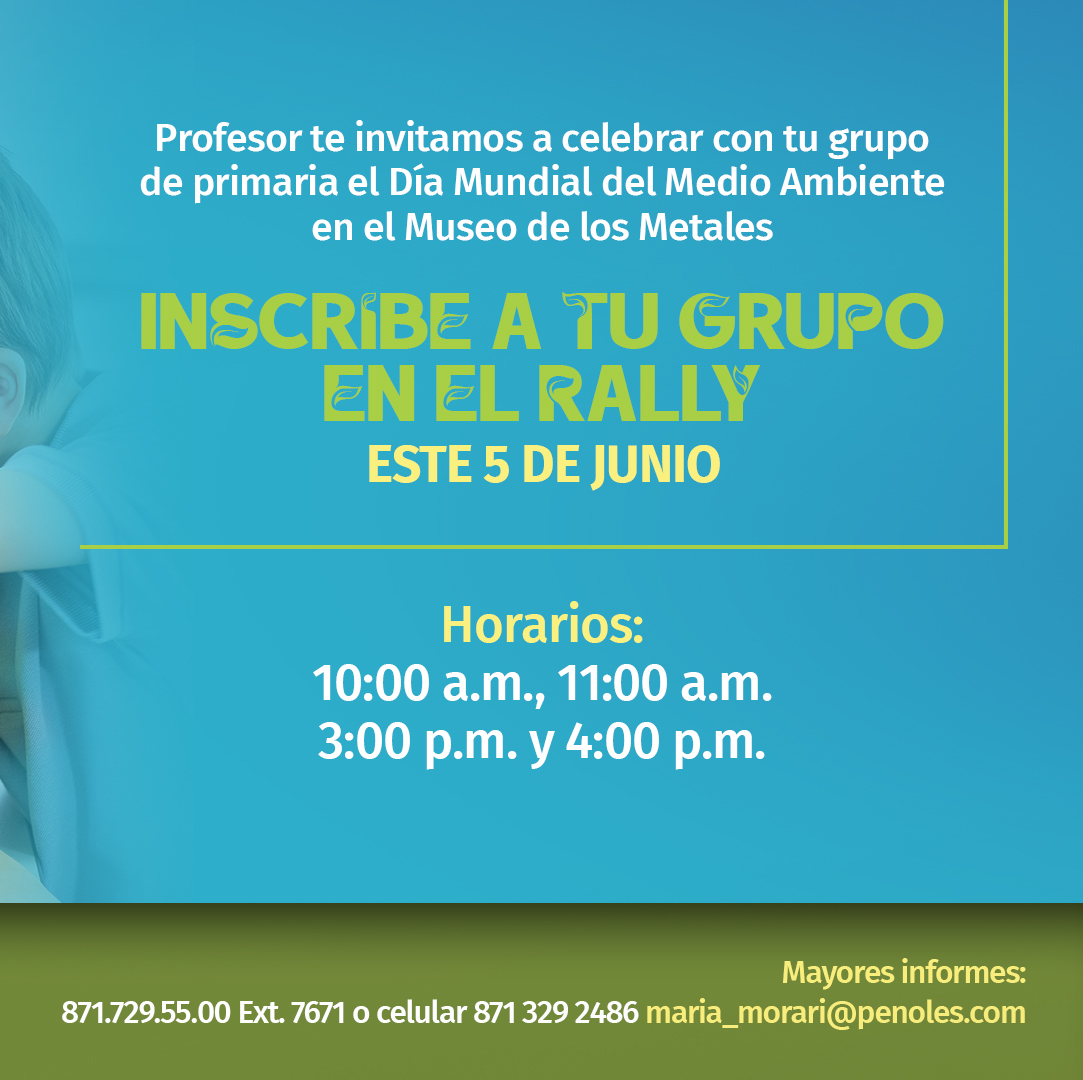 🌍🚙 ¡Aprendiendo a salvar el planeta en 3, 2, 1… GO!
Los equipos más eco-friendly de primaria competirán en nuestro Rally Ambiental. 

📝Forma tu equipo y participa en el rally del Museo de los Metales. 

#RallyEcológico #AprenderJugando #MuseoDeLosMetales
