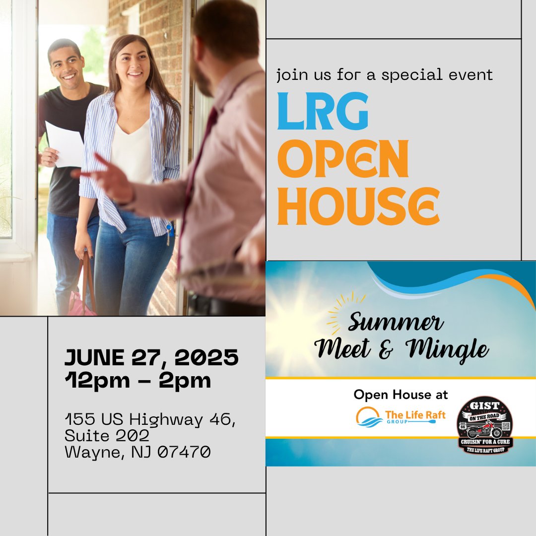 We’re hosting an Open House at the LRG office in Wayne, NJ. Join the GIST community, meet our staff &amp; Jerry Call in one of his last stops of  #GISTRIDE bit.ly/LRG-OPENHOUSE  #ThrivingTogether #GISTstrong