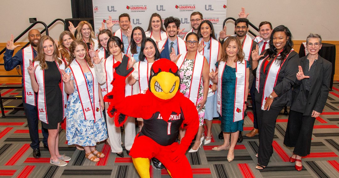 We recently celebrated our newest Professional MBA alumni—the Class of May 2025—at a reception held on UofL’s campus. Congrats, PMBA grads! Your next chapter starts now—and we can’t wait to see where it takes you. 💼🎓 <a href="/UofLGradBiz/">UofL College of Business Graduate Programs</a> #UofL #UofLBiz #UofLAlumni #ProfessionalMBA #MBA