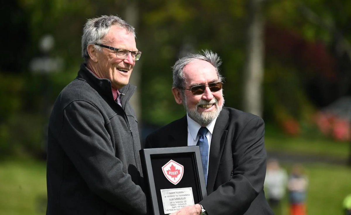 Ian Hyde-Lay was formally honoured at SMUS's Alumni Weekend and annual Boot Game for his induction into the Canadian Rugby Hall of Fame as part of the Class of 2024. 🇨🇦 

🗞️ Read more here: bit.ly/3Zgudzo

#RugbyCA | #OneSquad
