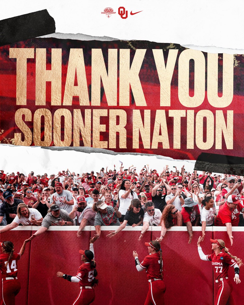 OU_Softball's tweet image. "𝐭𝐡𝐞 𝐦𝐨𝐬𝐭 𝐞𝐧𝐣𝐨𝐲𝐚𝐛𝐥𝐞 𝐬𝐞𝐚𝐬𝐨𝐧 𝐢𝐧 𝐚 𝐥𝐨𝐧𝐠 𝐭𝐢𝐦𝐞."

Thank you, Sooner Nation ❤️🤍