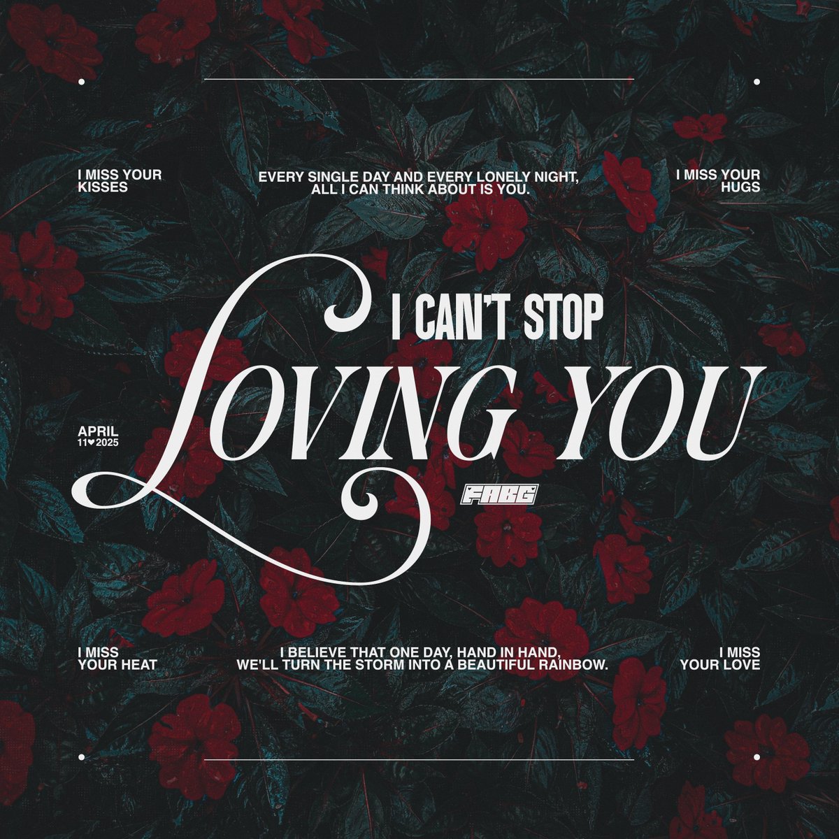 FabgDesign's tweet photo. Designs of my life 001: I can't stop loving you
#logotype #typograhpy #typographic #typographer #fonts  #visualgraphic  #digital #nostalgia #poster #customtypography #posterdesign #logomark #logo #branding #coverart #brand #design #graphicdesign https://t.co/qel4052XAa