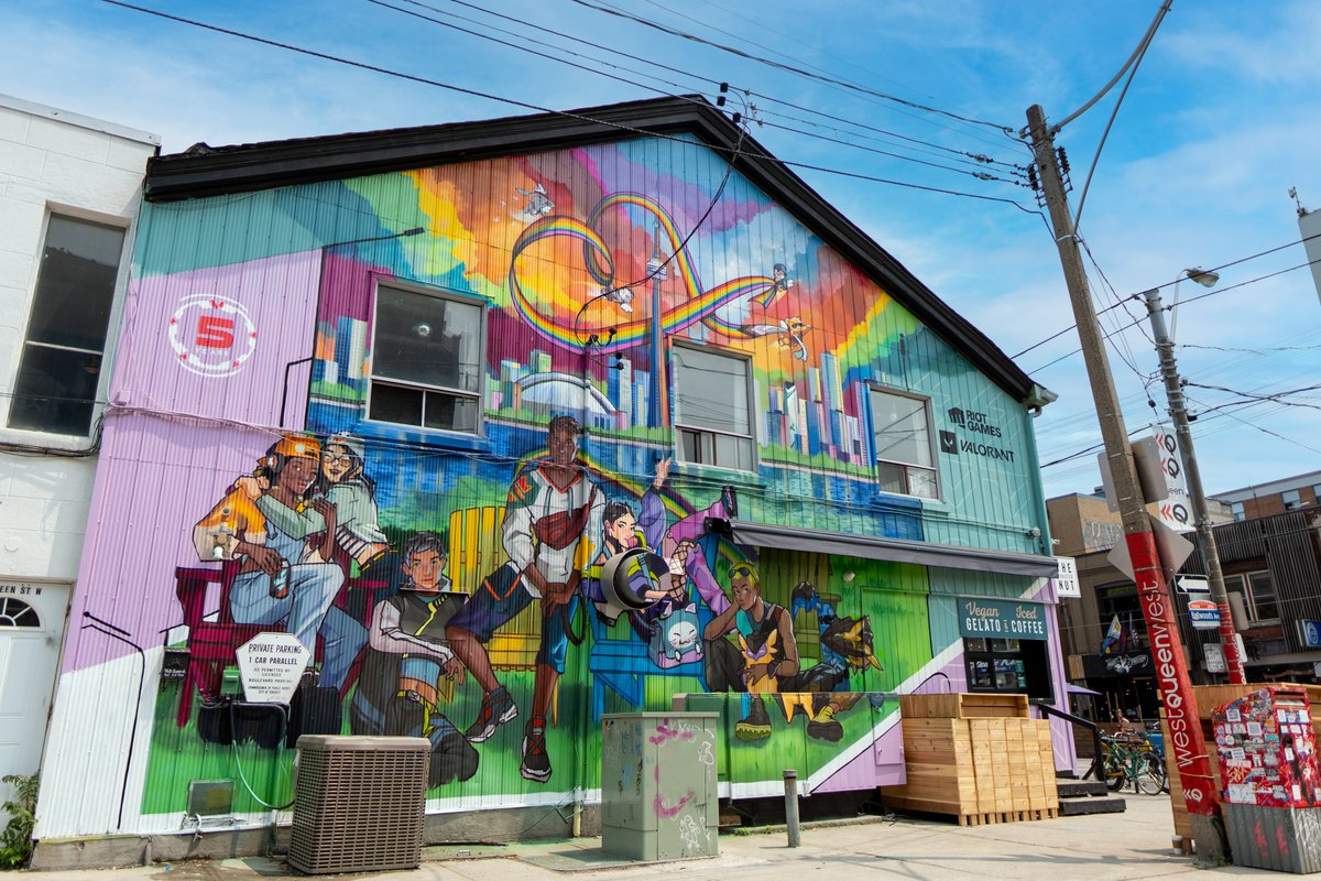 Happy Pride Month! 🏳️‍🌈

This year, we're proud to reveal a custom Pride mural live at #VALORANTMasters Toronto, in collaboration with <a href="/Strawberry79/">Strawberry7</a>. ❤️

📍 768 Queen Street West in Toronto, Ontario