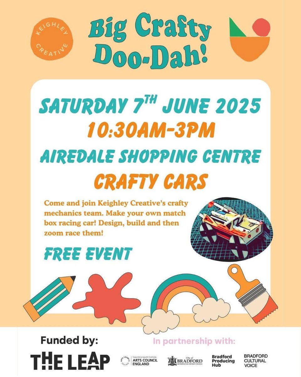 Free craft activities, this Saturday at Keighley shopping centre