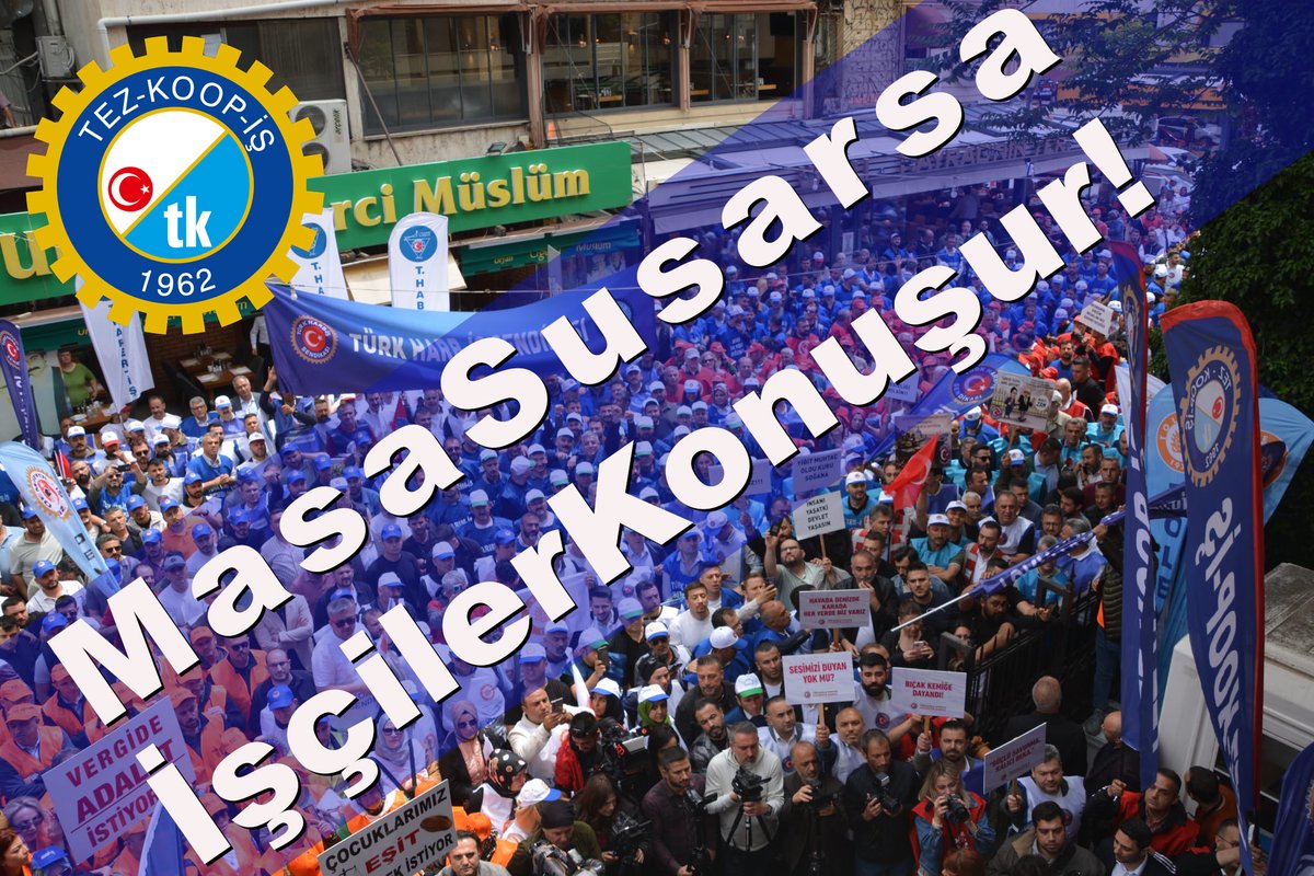Tez-Koop-İş Sendikası (@tezkoopissndk) on Twitter photo Oyalamayı bırakın taleplerimizi eksiksiz kabul edin!
MasaSusarsa İşçilerKonuşur
<a href="/isikhanvedat/">Prof. Dr. Vedat Işıkhan</a>
<a href="/memetsimsek/">Mehmet Simsek</a> Oyalamayı bırakın taleplerimizi eksiksiz kabul edin!
MasaSusarsa İşçilerKonuşur
<a href="/isikhanvedat/">Prof. Dr. Vedat Işıkhan</a>
<a href="/memetsimsek/">Mehmet Simsek</a>