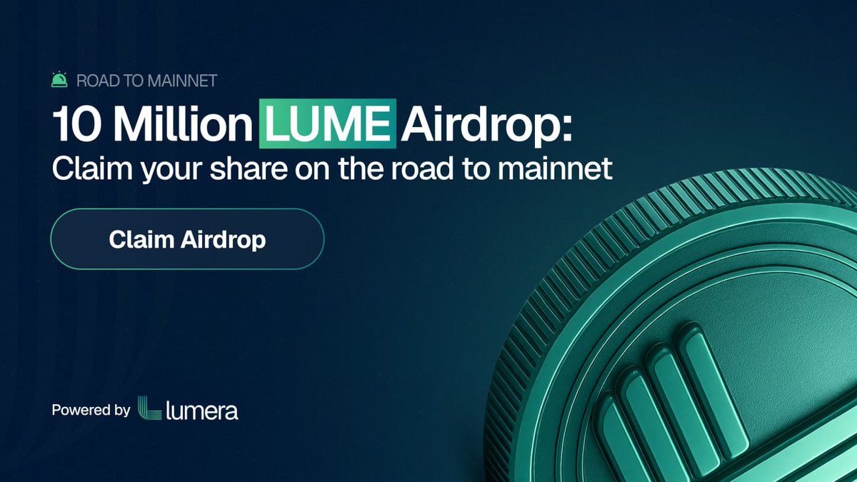 The future of AI x Web3 is unfolding.
@LumeraProtocol just committed 10 MILLION $LUME to airdrop campaigns designed to activate the ecosystem.

This is more than hype; it’s a coordinated rollout to reward real participation across:
• Ecosystem partners
• Validator operators
•