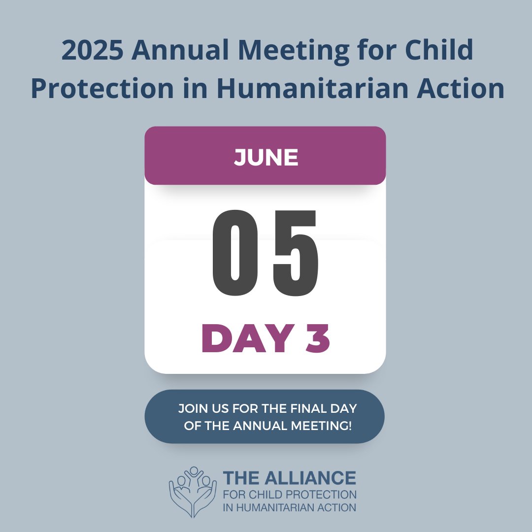 🌟 Day 3 of the #AM2025 is starting now!

🌈 We are starting with supporting LGBTQI+ children &amp; families in CPHA programming. Youth-led voices leading the way.

There is still time to join us! new.express.adobe.com/webpage/Rj38X5…
#ChildProtection #GroundUp #LocalisedApproaches