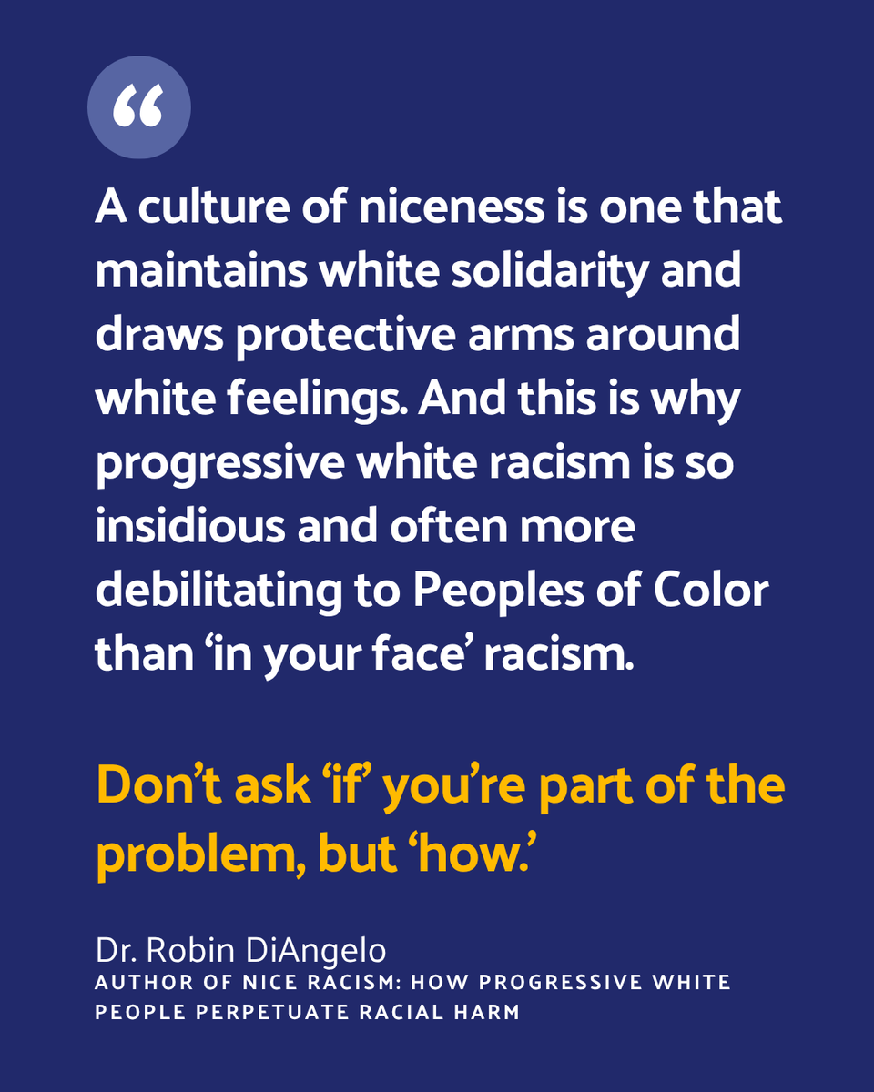 Our Beyond Buzzwords speaker series welcomed back Dr. Robin DiAngelo today for a powerful discussion on racism. 

She called on white people to stop avoiding confrontation for their own comfort. The time to speak up is always now.

#BeyondBuzzwords