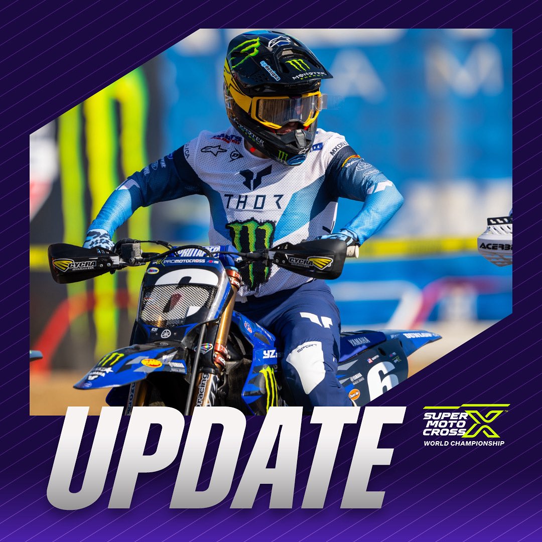 BluCru Official announced Jeremy Martin will sit out until the Spring Creek national where he will finish out his career with the team.