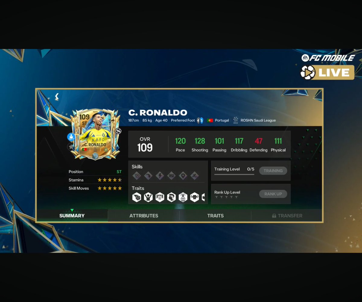 #utots #cr7 #Ronaldo #fcmobile #week5