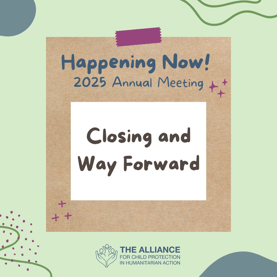 ✨ We are wrapping up the #AM2025 with reflections, group discussion, and a way forward!

Join us to help shape the Alliance’s commitment to protecting children from the ground up ➡️ new.express.adobe.com/webpage/Rj38X5…
#ChildProtection #GroundUp #LocalisedApproaches