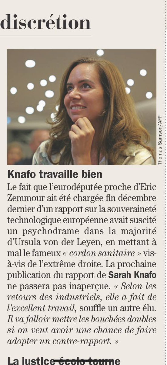 Le travail de <a href="/knafo_sarah/">Sarah Knafo</a> sur la souveraineté technologique est loué par les industriels, comme en témoigne cet article dans <a href="/Challenges/">Challenges</a> ⤵️