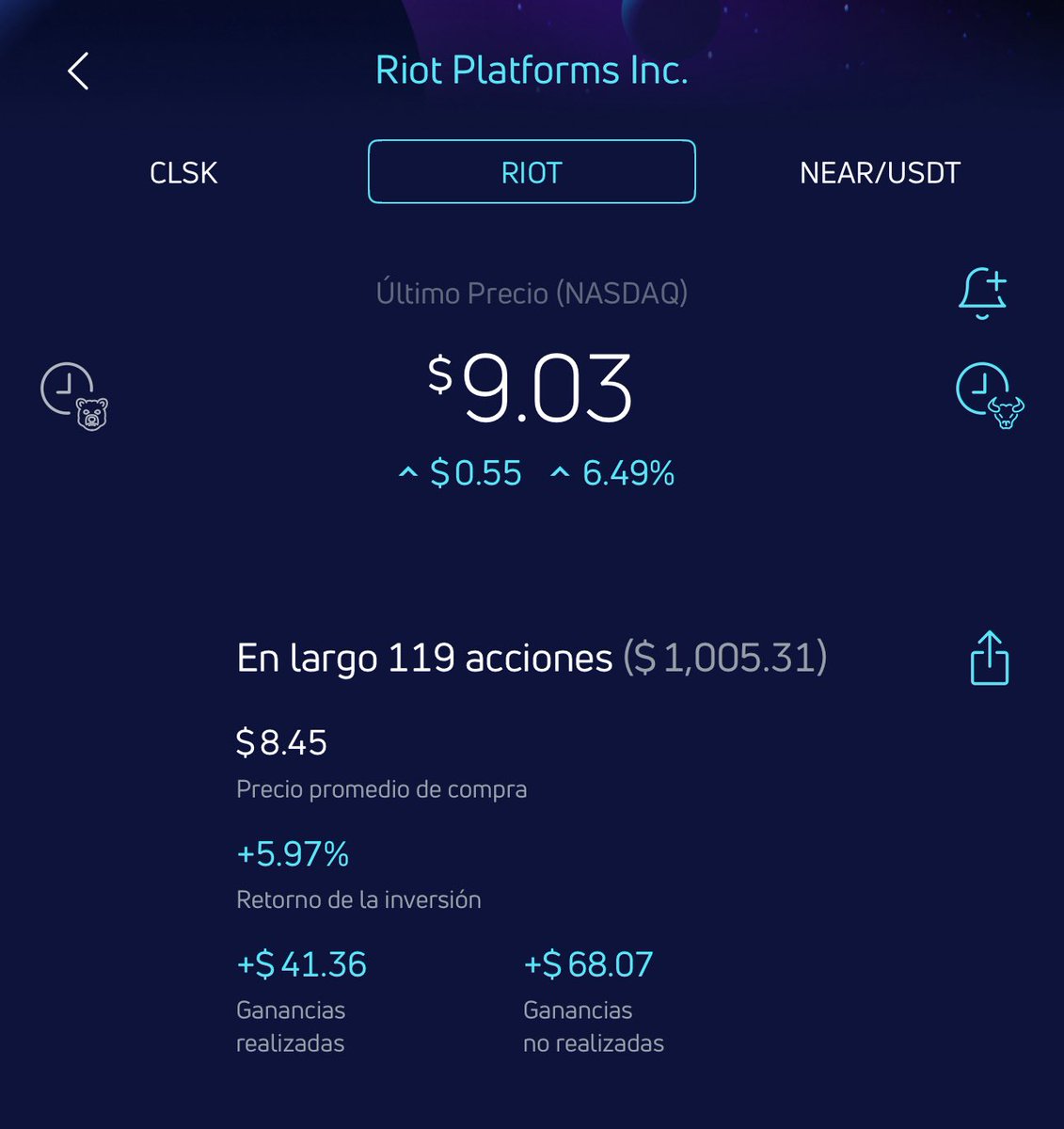 Las mineras de #bitcoin siempre cumplen✓ Las opero cuando caen; abro  posición en largo, dejo que pasen los días “recuperación” y les tomo  beneficios🎯 Estas operaciones no son millonarias, pero si me