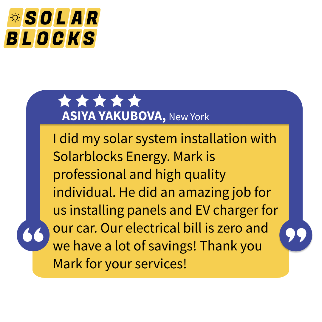solarblocks's tweet photo. Yet another happy client!!!  
We're incredibly proud to provide top-notch service and help our clients harness the sun's power. Thank you for trusting Solarblocks.  #Solarblocks #solar #solarinstallers #solarinstallation #solarpanels #CustomerReview #newyork #newyorkcity #us #usa https://t.co/uYc1bmaHKZ