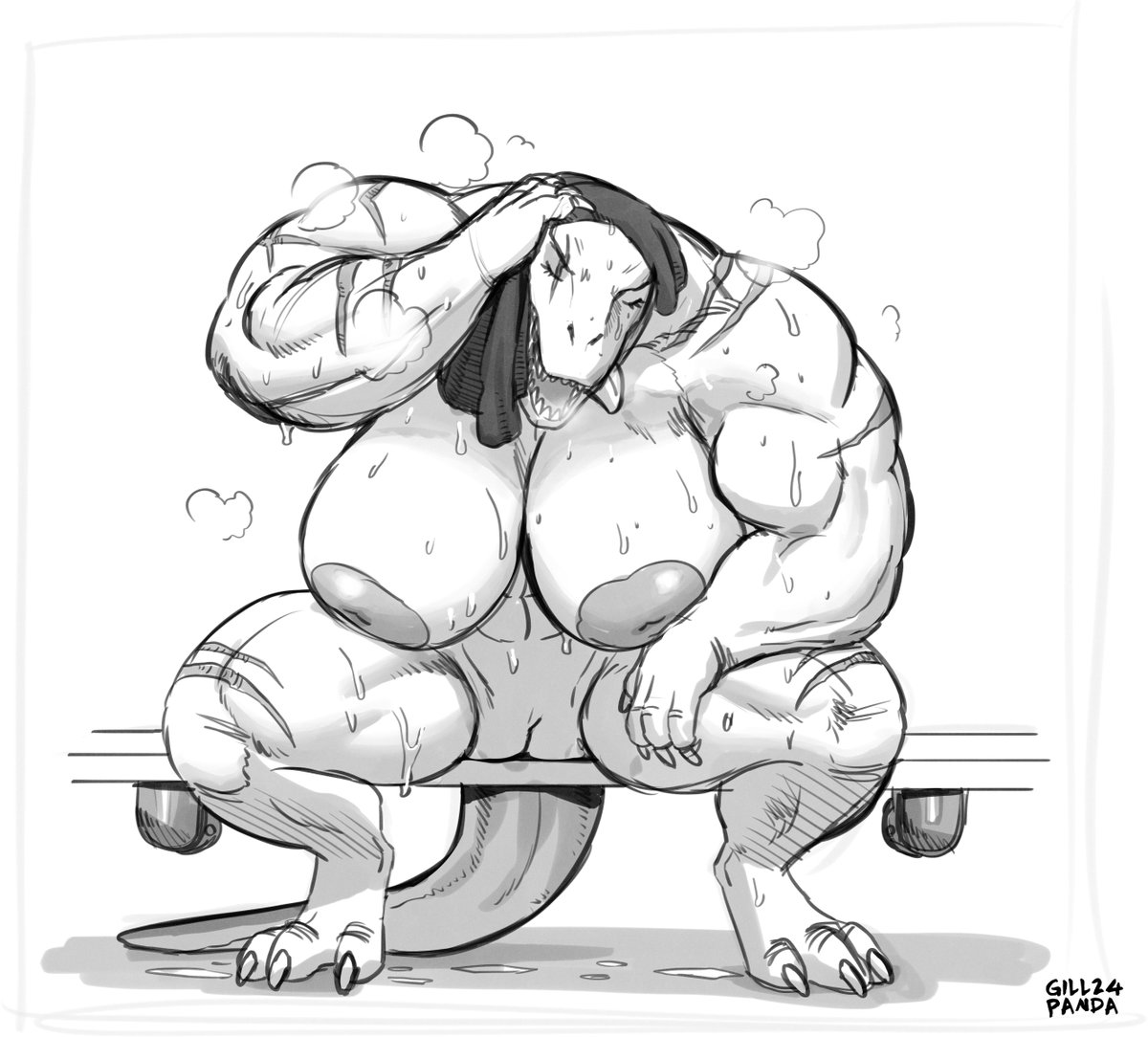 For a long days work running around and adventuring! its always nice to sit back and cool off after a nice shower.

Commisssion for CormacAscalon
Art by Gillpanda©2025