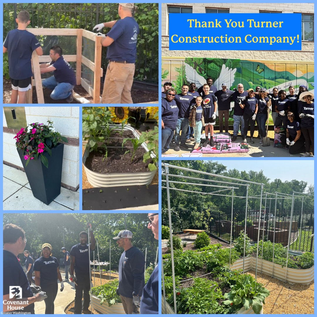 Huge thanks to Turner Construction Company for volunteering in our garden at CHGW! 🌱 From building a compost bin to planting flowers, your support means the world. Grateful for your continued partnership! 💛 #CHGW #TurnerConstruction #CommunitySupport